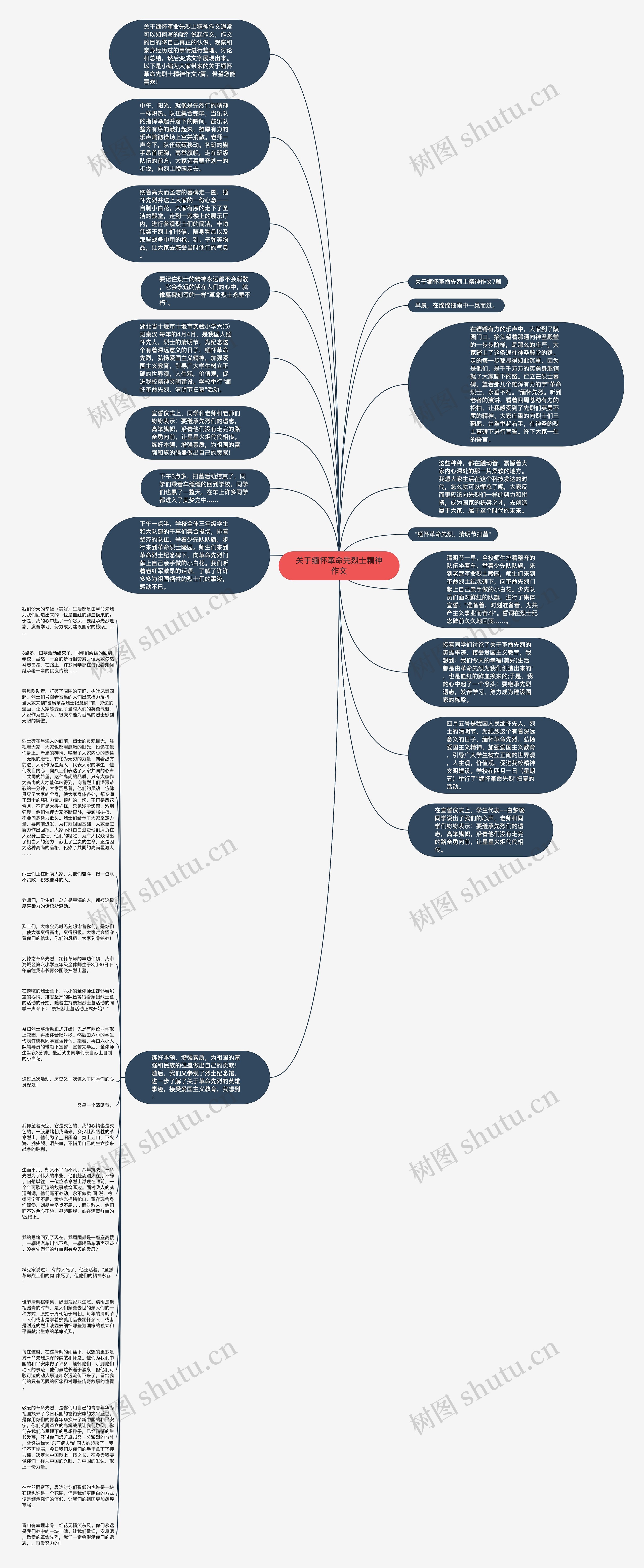 关于缅怀革命先烈士精神作文思维导图