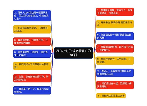 表白小句子(谈恋爱表白的句子)