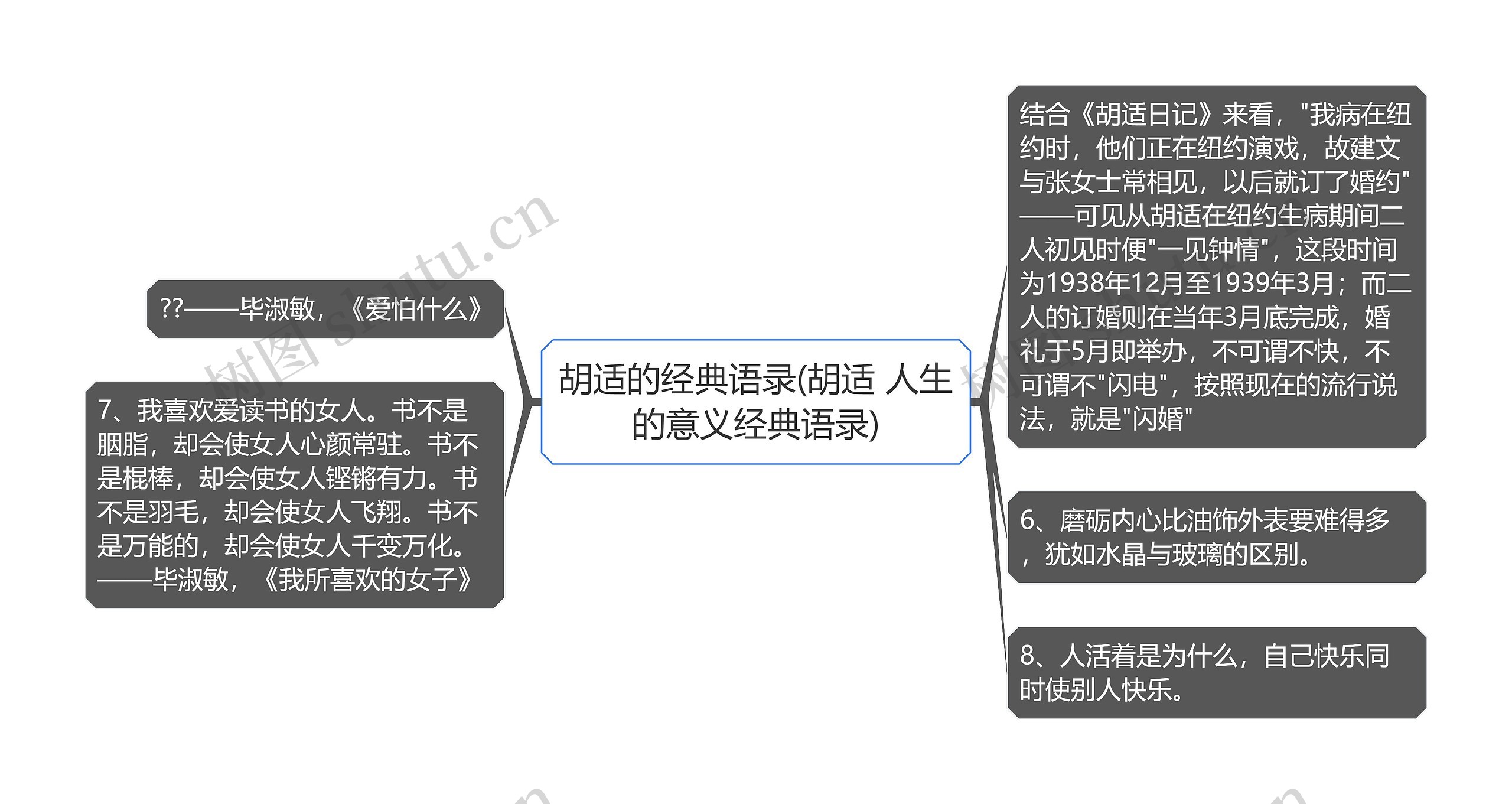 胡适的经典语录(胡适 人生的意义经典语录)思维导图