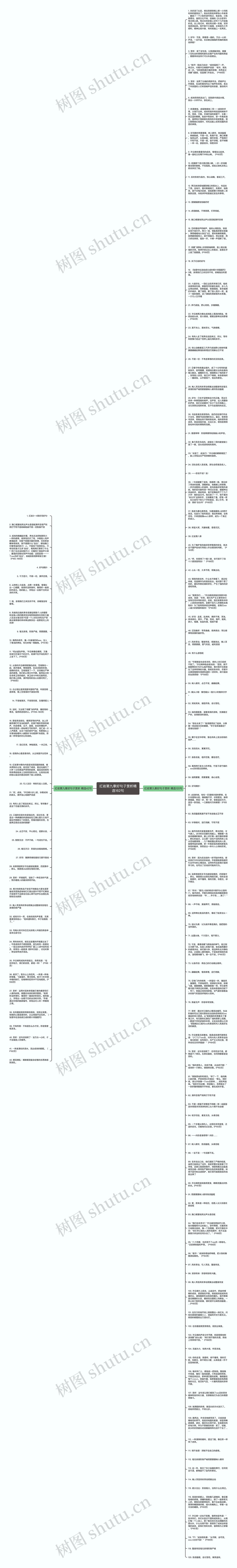 红岩第九章好句子赏析精选162句思维导图