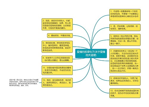 爱情的哲理句子(关于爱情的大道理)