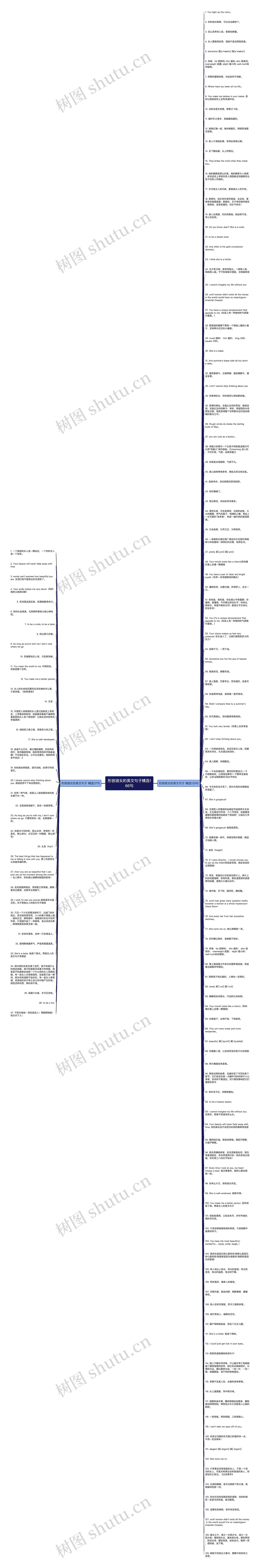 形容淑女的英文句子精选166句思维导图