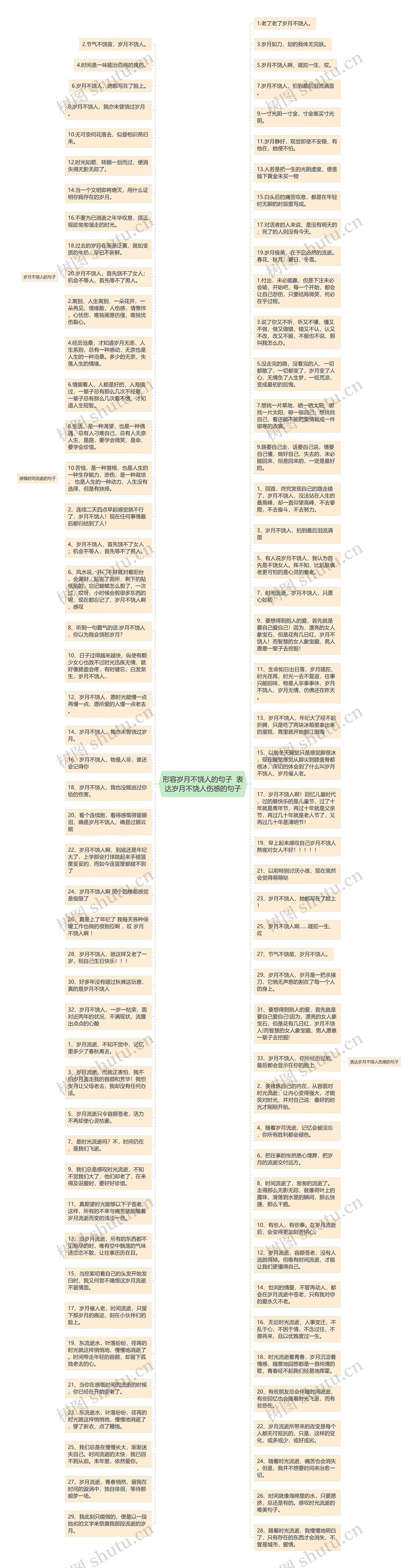 形容岁月不饶人的句子  表达岁月不饶人伤感的句子思维导图