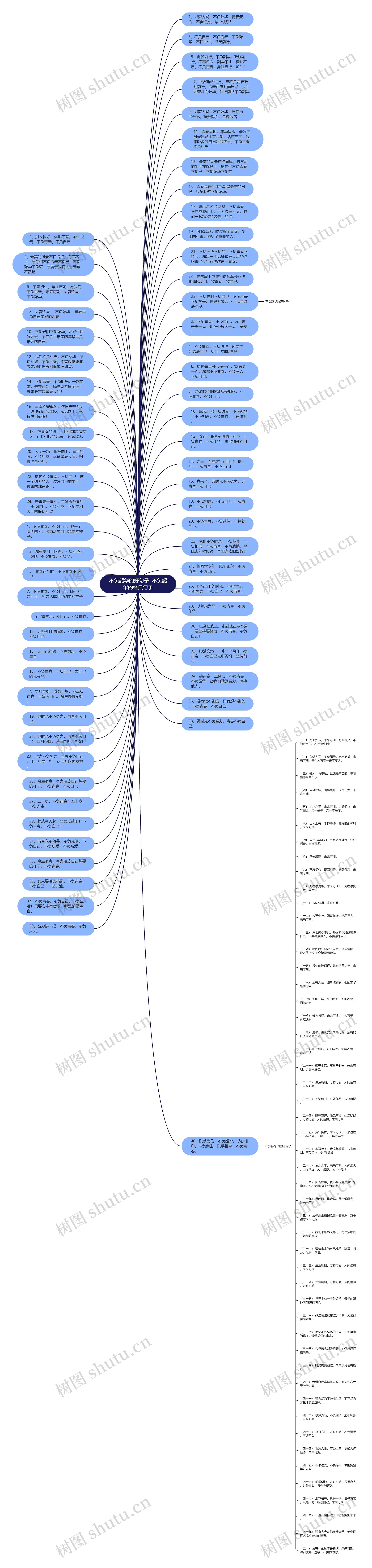 不负韶华的好句子  不负韶华的经典句子思维导图