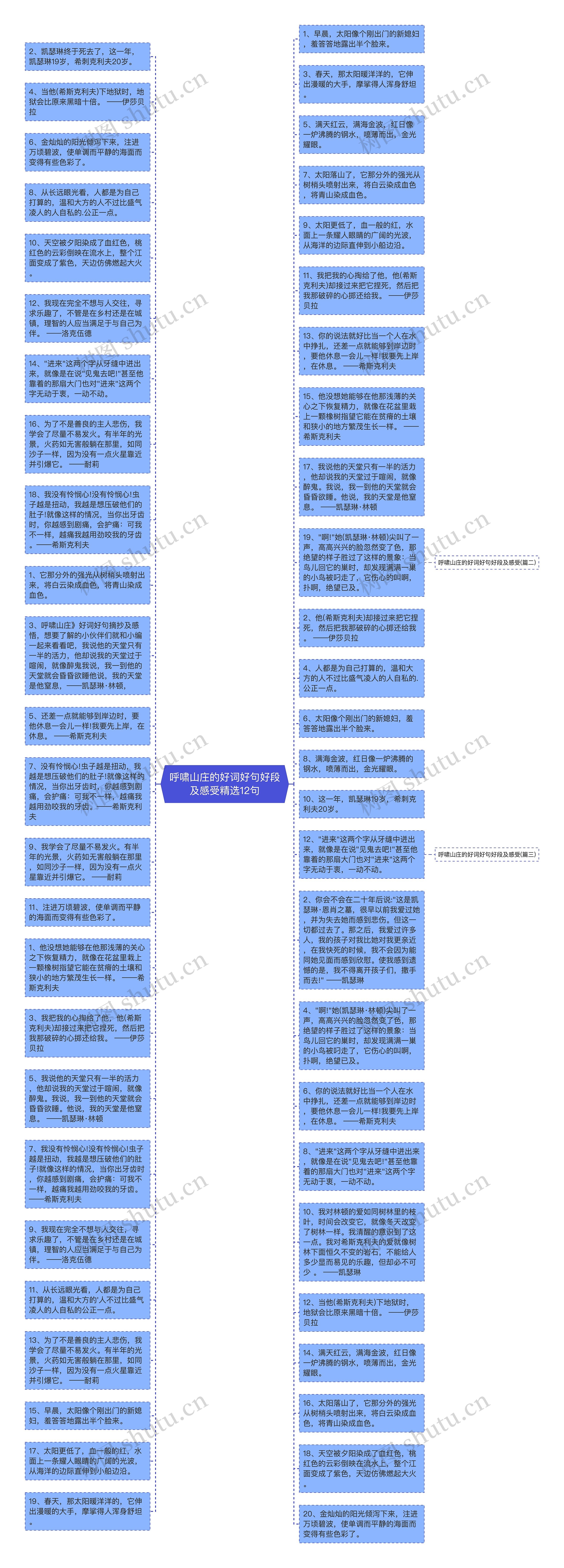 呼啸山庄的好词好句好段及感受精选12句