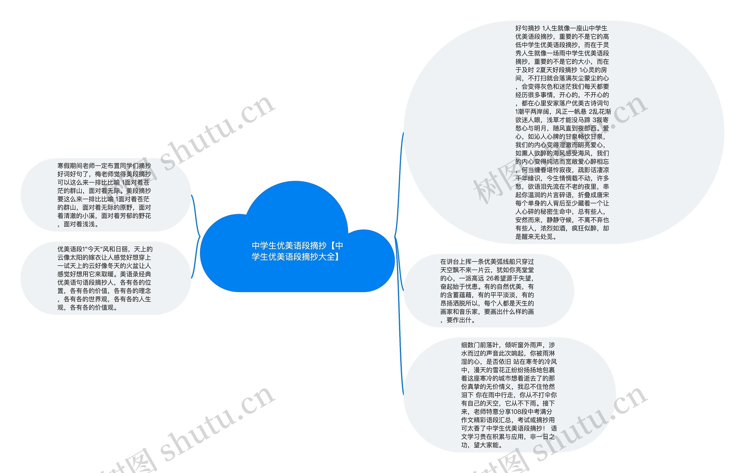 中学生优美语段摘抄【中学生优美语段摘抄大全】