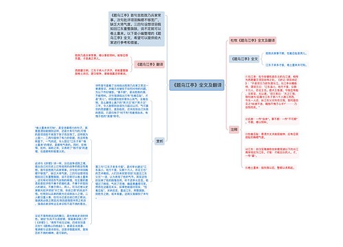 《题乌江亭》全文及翻译