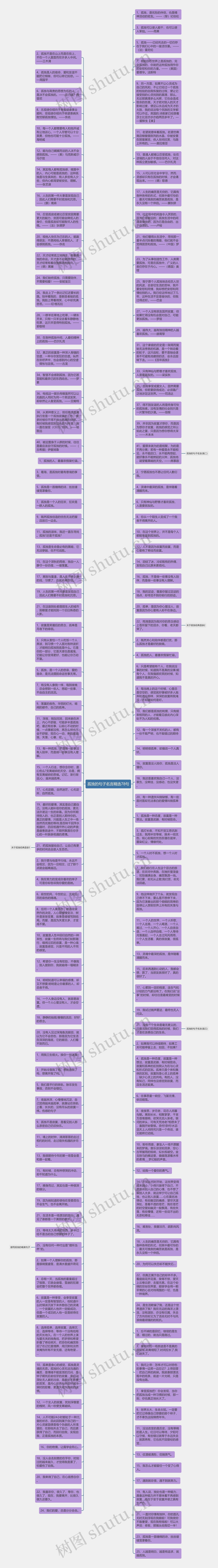 孤独的句子名言精选78句思维导图