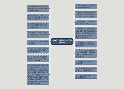 形容天气很不好的句子精选19句