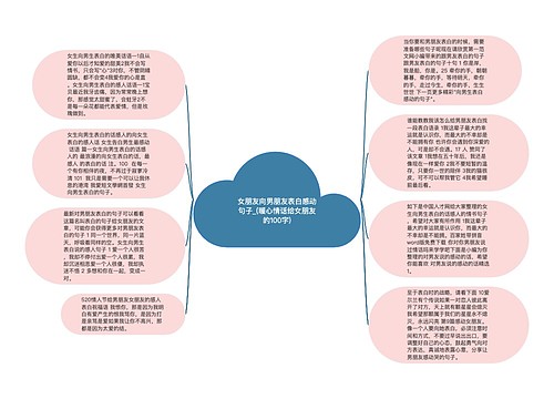 女朋友向男朋友表白感动句子_(暖心情话给女朋友的100字)