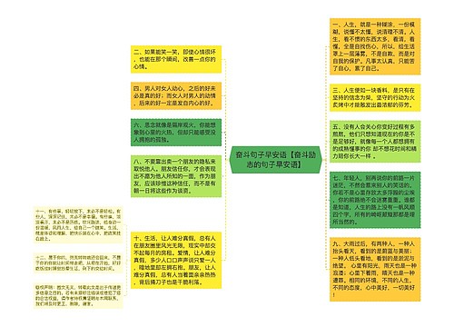 奋斗句子早安语【奋斗励志的句子早安语】