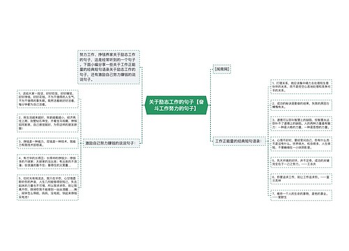 关于励志工作的句子【奋斗工作努力的句子】