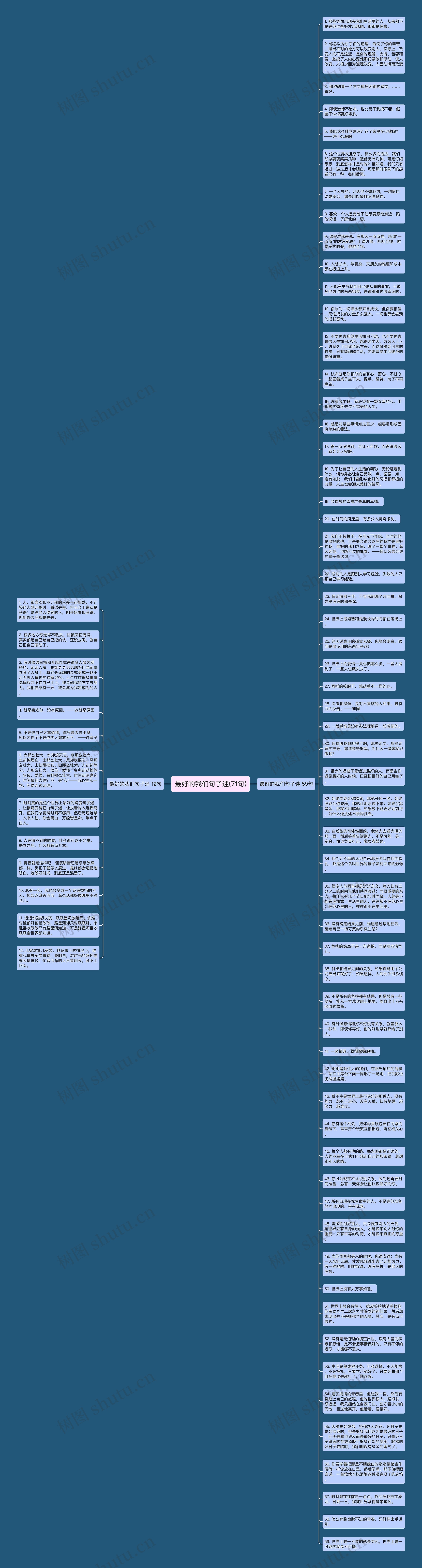 最好的我们句子迷(71句)思维导图