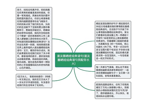 朋友圈晒娃经典语句(朋友圈晒娃经典语句我配你长大)