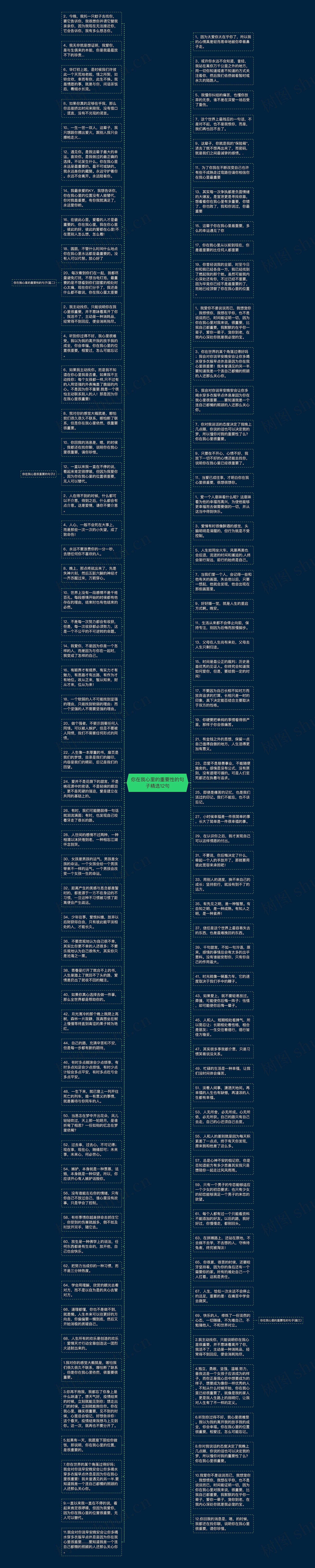 你在我心里的重要性的句子精选12句思维导图