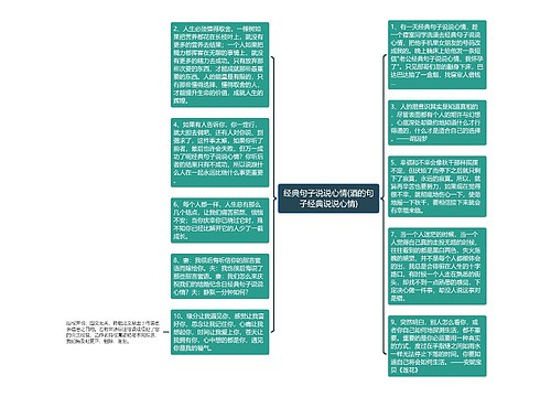 经典句子说说心情(酒的句子经典说说心情)