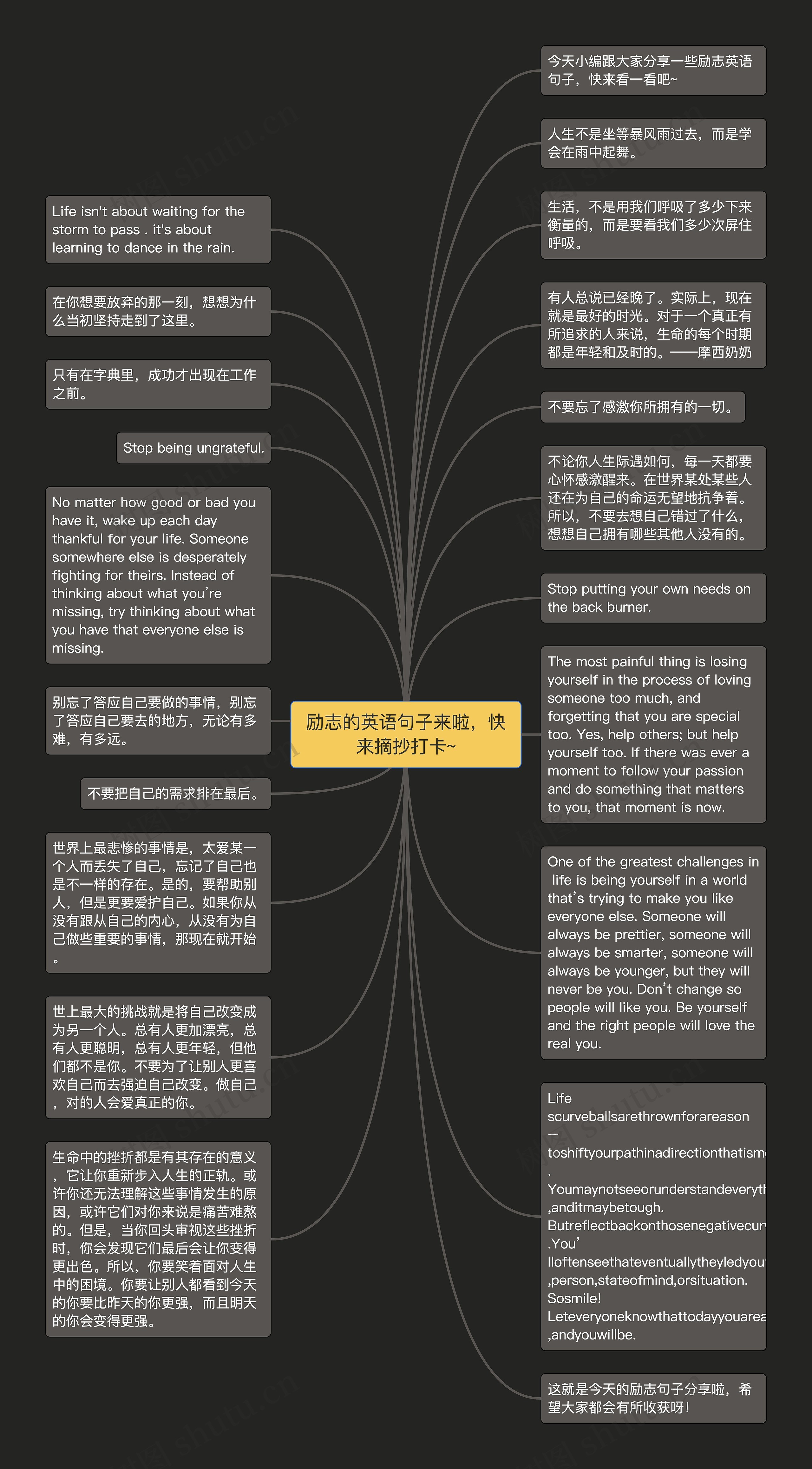 励志的英语句子来啦，快来摘抄打卡~