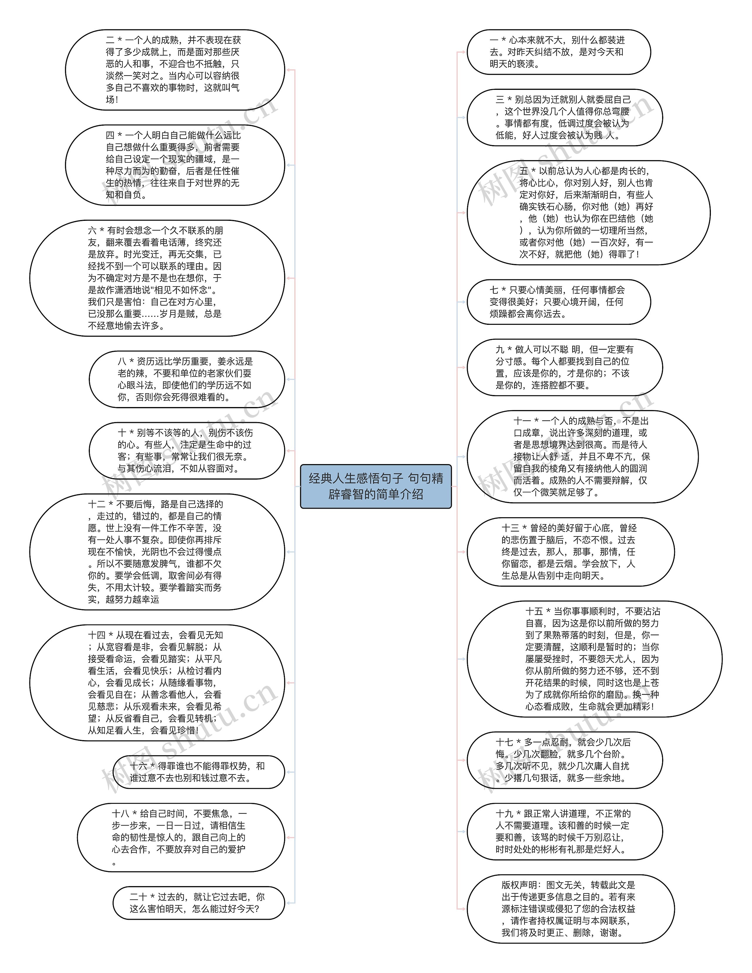 经典人生感悟句子 句句精辟睿智的简单介绍思维导图