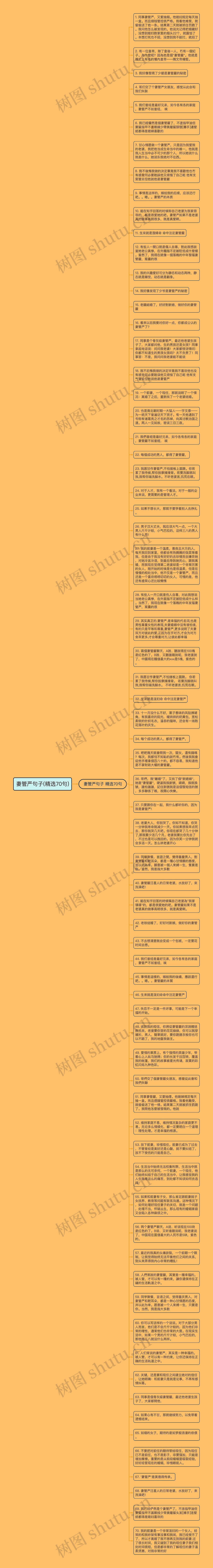 妻管严句子(精选70句)思维导图