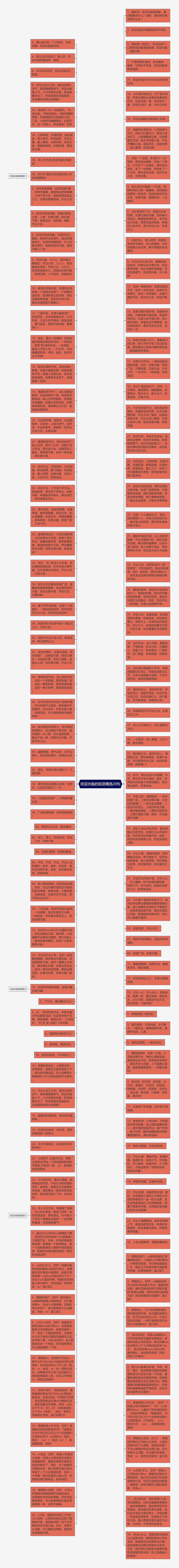 欢迎光临的短语精选20句思维导图