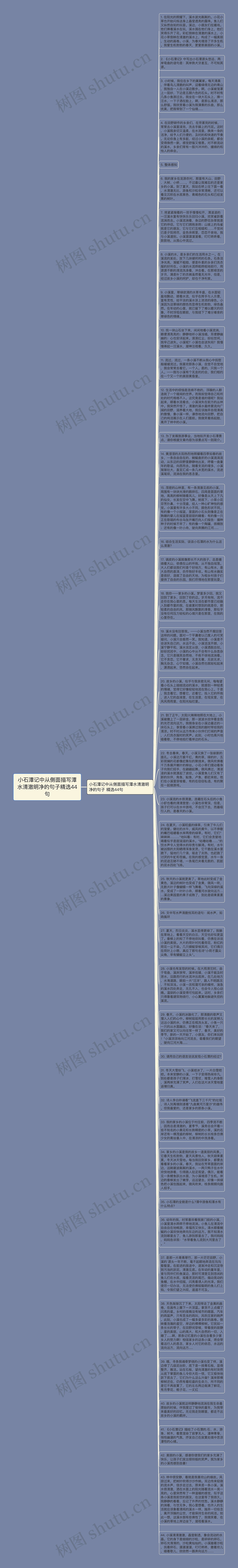 小石潭记中从侧面描写潭水清澈明净的句子精选44句