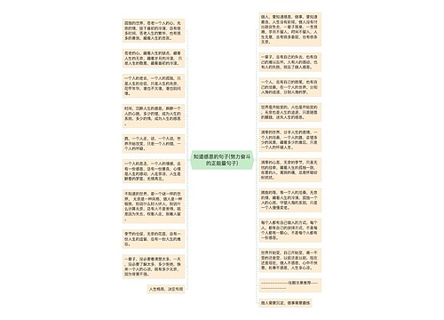 知道感恩的句子(努力奋斗的正能量句子)