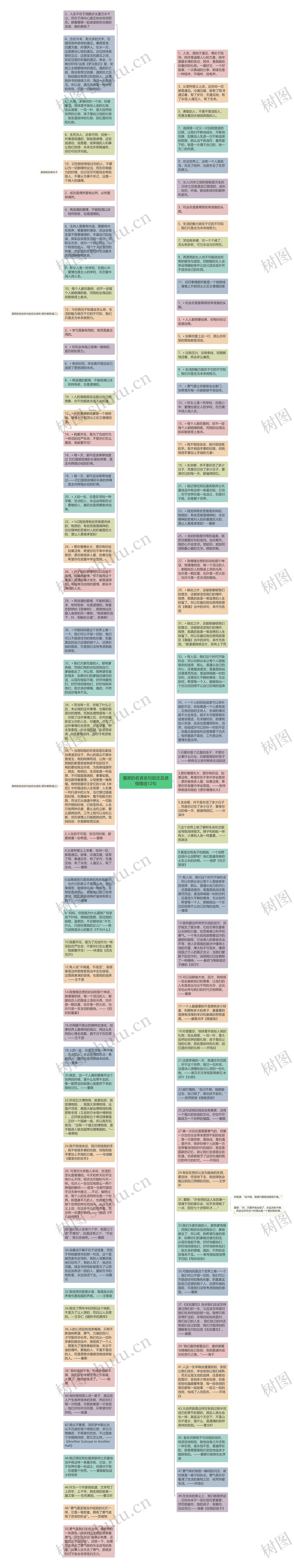 董卿的名言名句励志及感悟精选12句思维导图