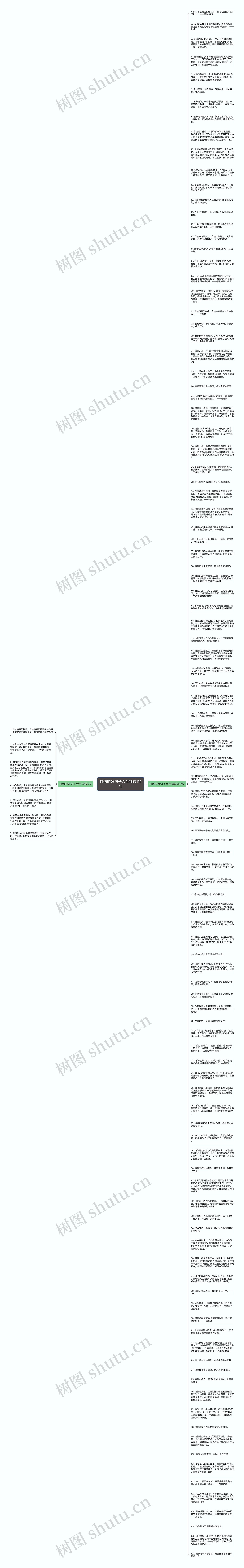 自信的好句子大全精选114句思维导图