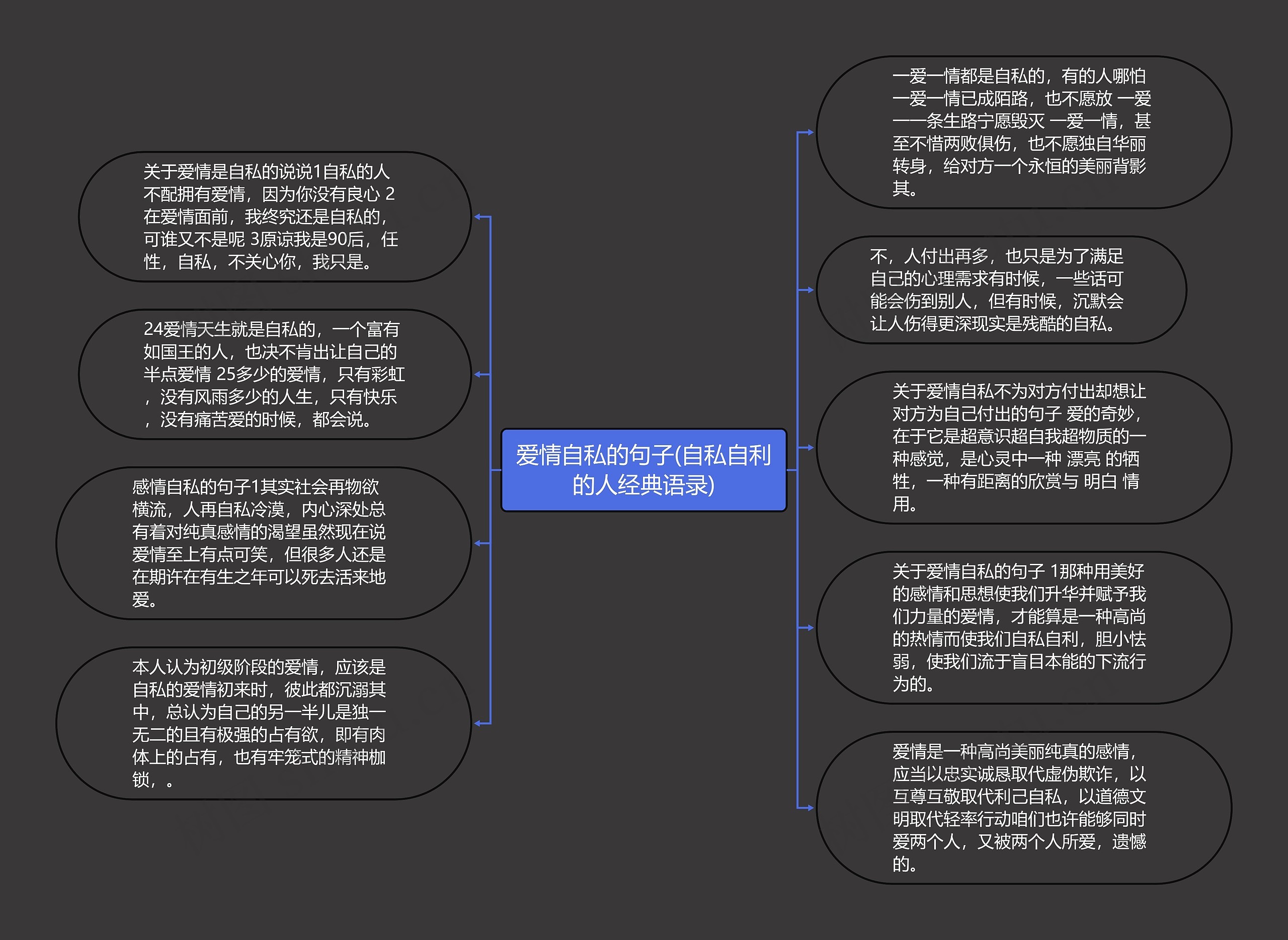 爱情自私的句子(自私自利的人经典语录)