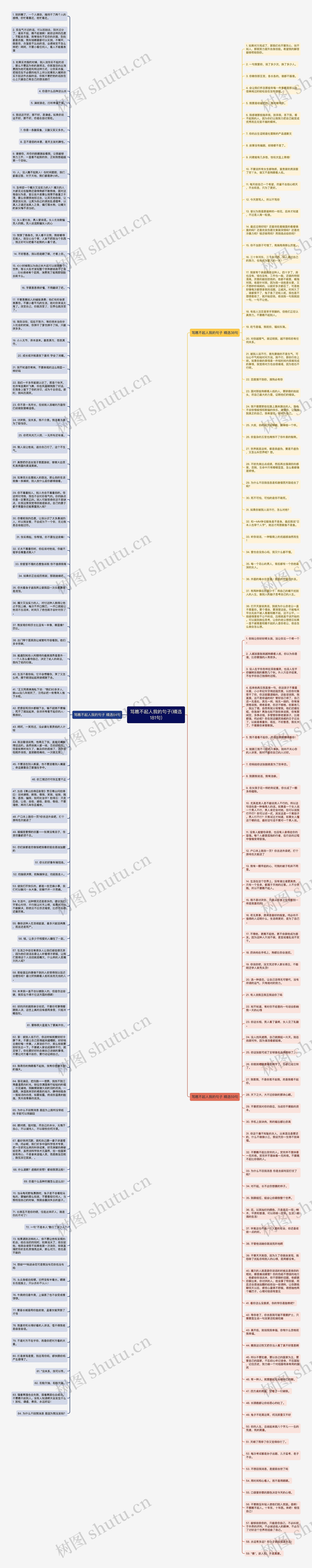 骂瞧不起人我的句子(精选181句)思维导图
