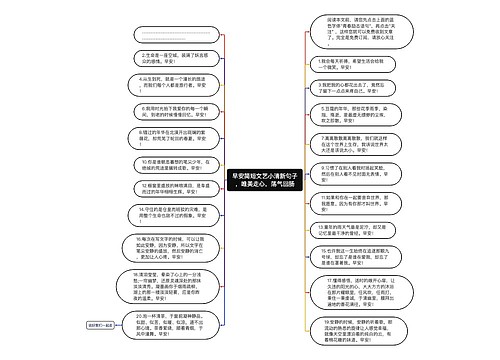 早安简短文艺小清新句子，唯美走心，荡气回肠