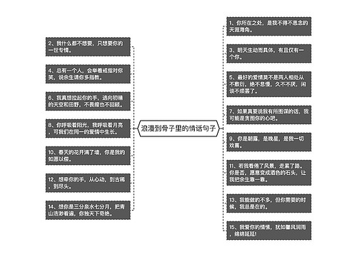 浪漫到骨子里的情话句子