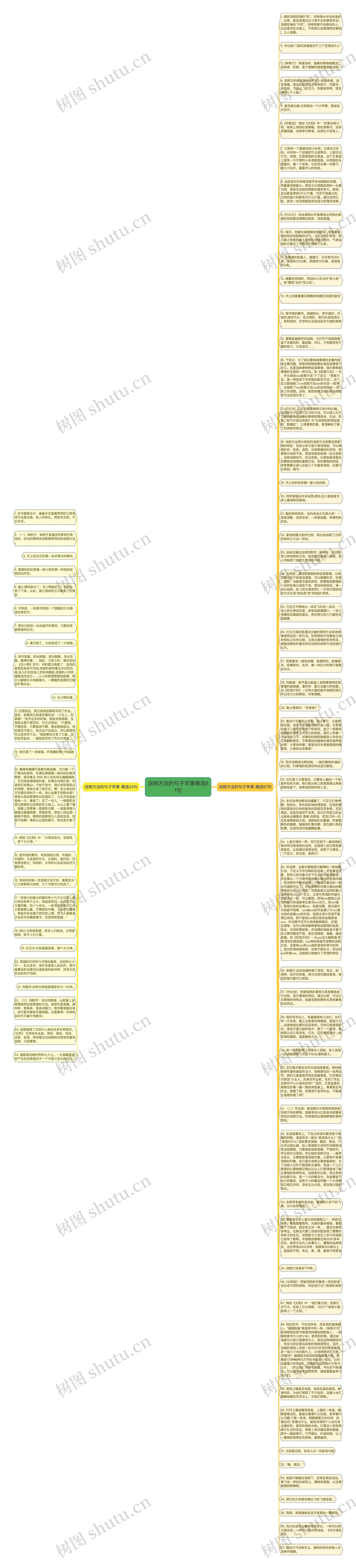 说明方法的句子苹果精选81句思维导图