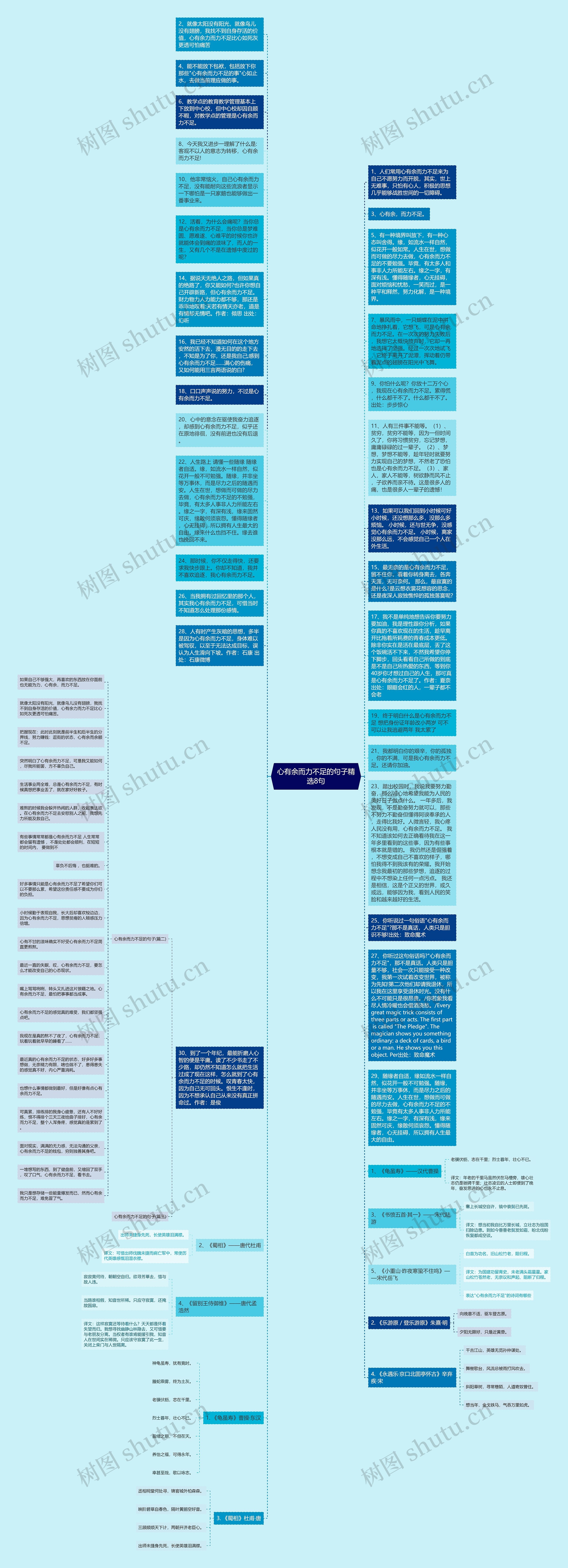 心有余而力不足的句子精选8句思维导图