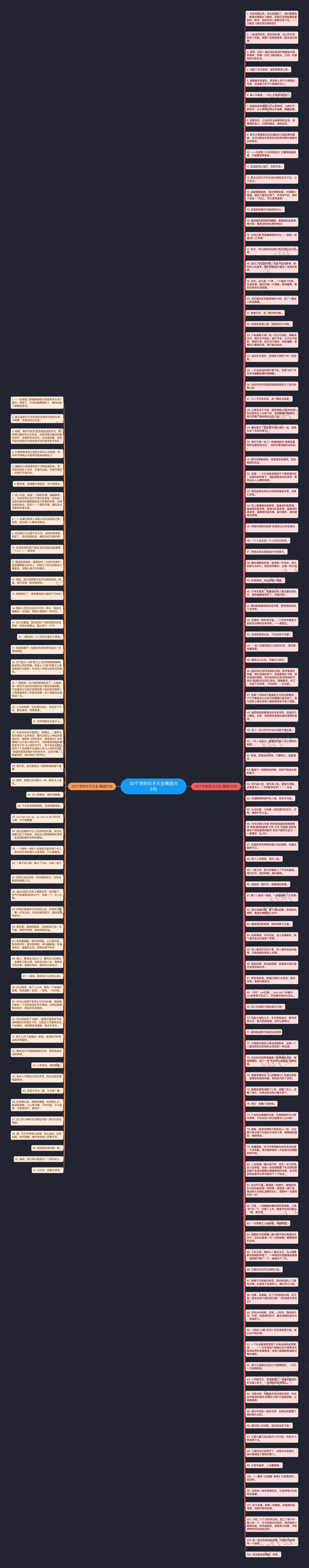 30个字的句子大全精选155句思维导图