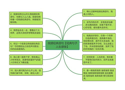 视频经典语句【经典句子人生感悟】