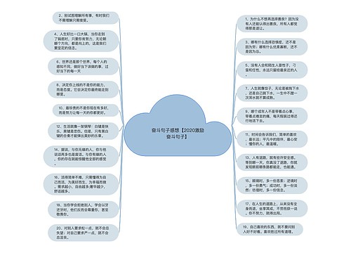 奋斗句子感想【2020激励奋斗句子】