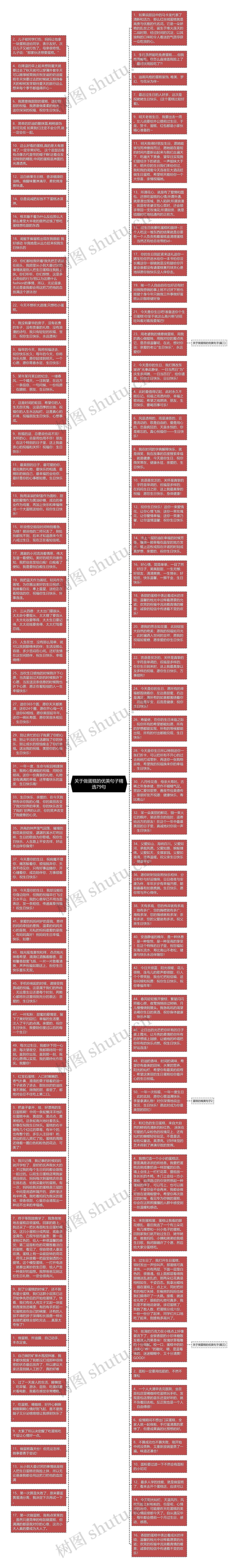 关于做蛋糕的优美句子精选79句思维导图