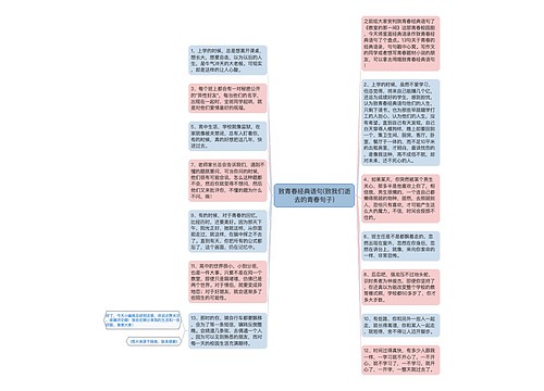 致青春经典语句(致我们逝去的青春句子)