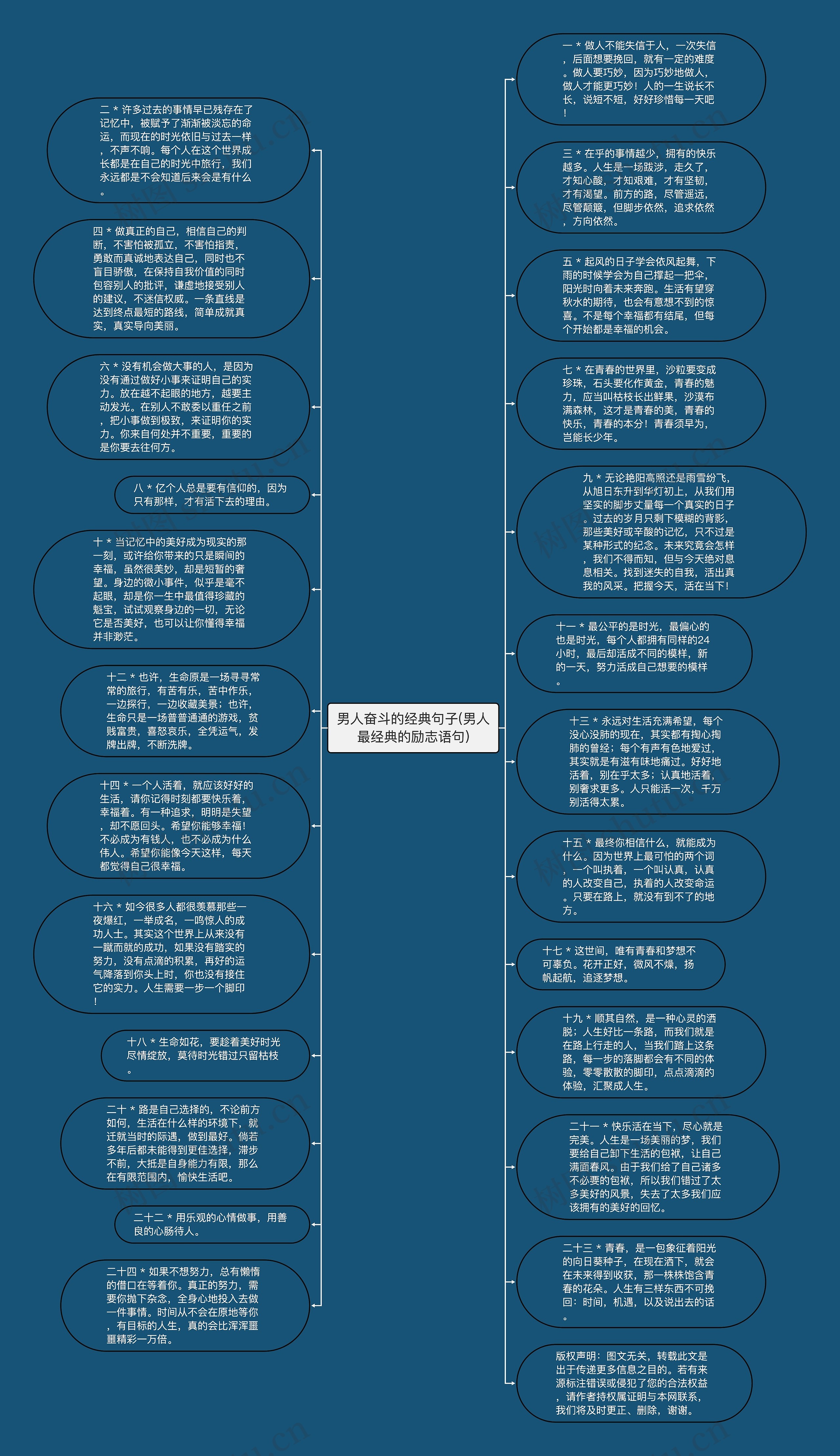 男人奋斗的经典句子(男人最经典的励志语句)思维导图