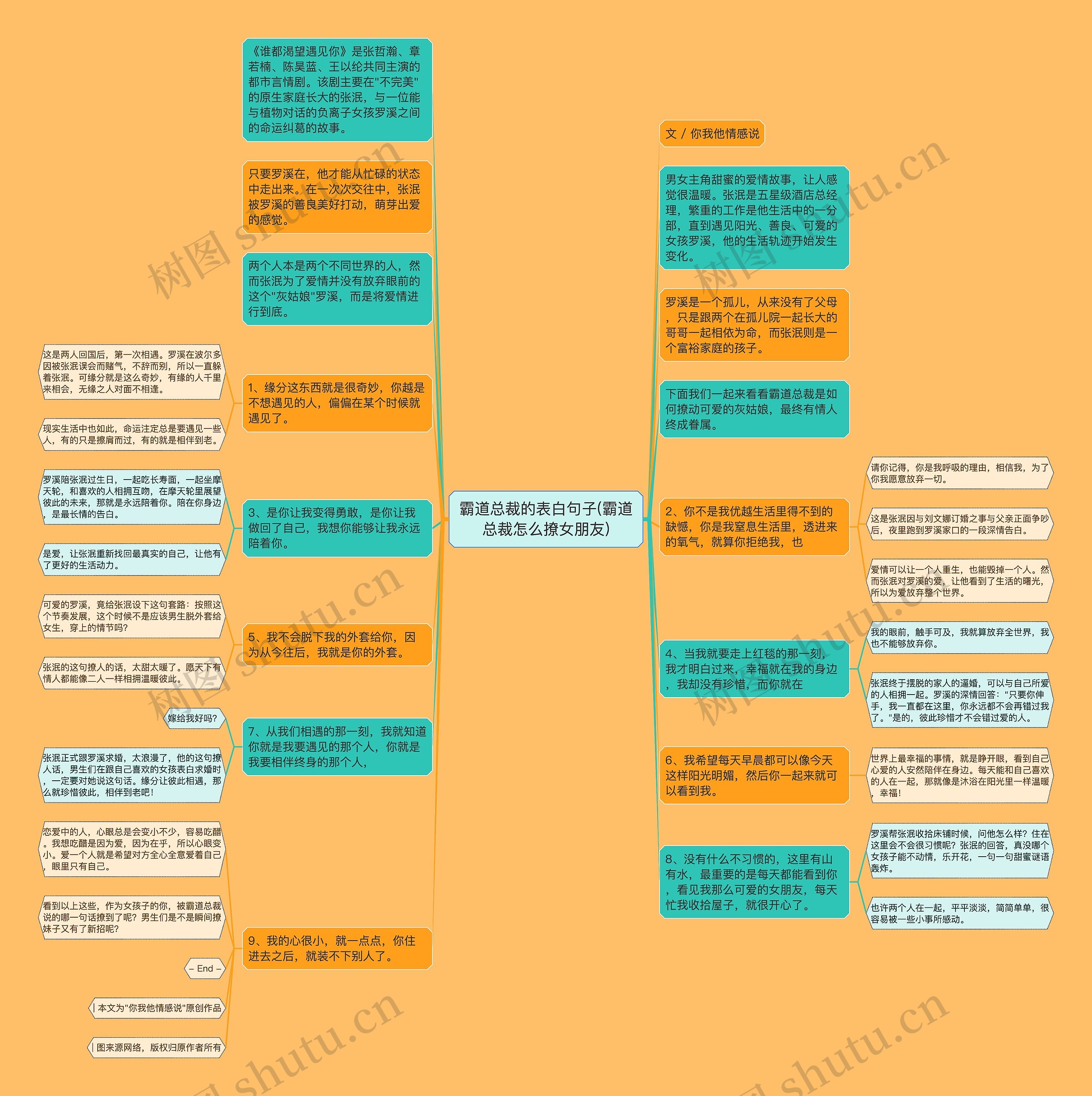 霸道总裁的表白句子(霸道总裁怎么撩女朋友)思维导图高清图 霸道总裁的表白句子(霸道总裁怎么撩女朋友)思维导图