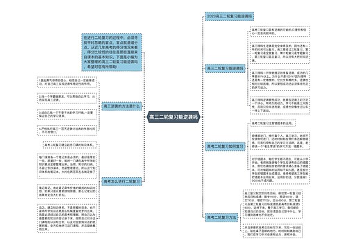 高三二轮复习能逆袭吗