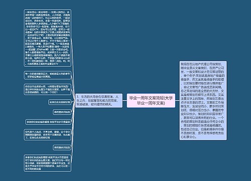 毕业一周年文案简短(大学毕业一周年文案)