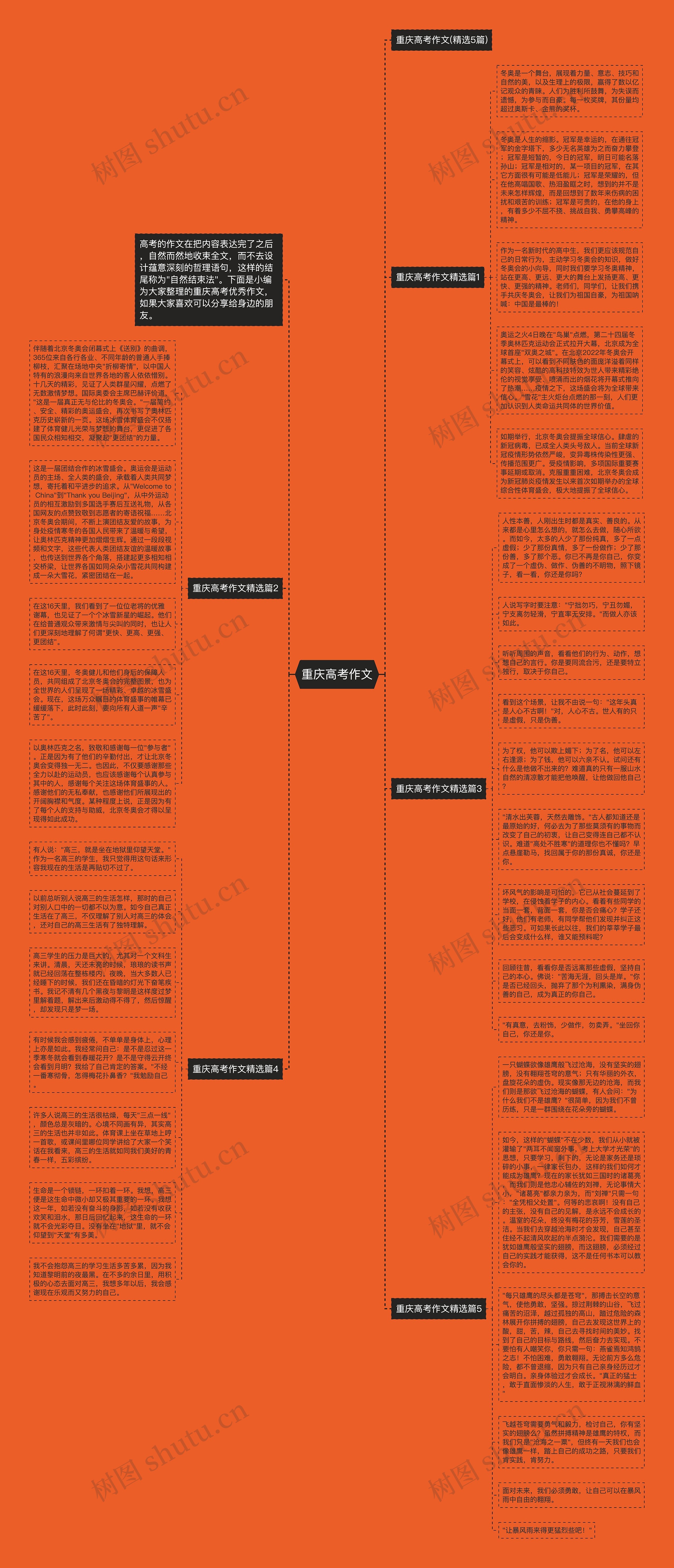 重庆高考作文思维导图