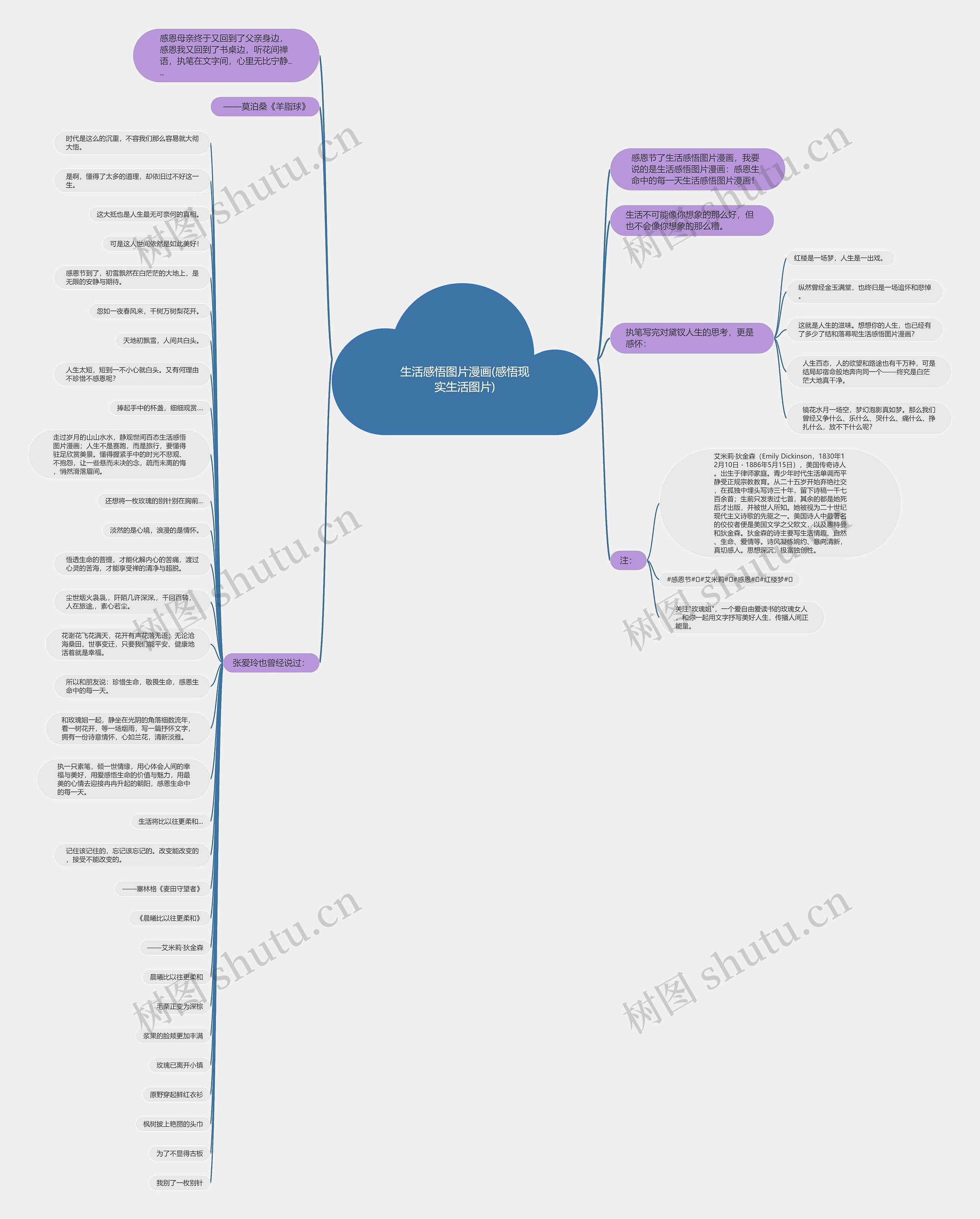 生活感悟图片漫画(感悟现实生活图片)思维导图