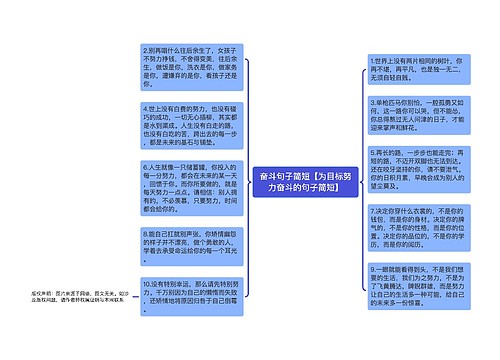 奋斗句子简短【为目标努力奋斗的句子简短】