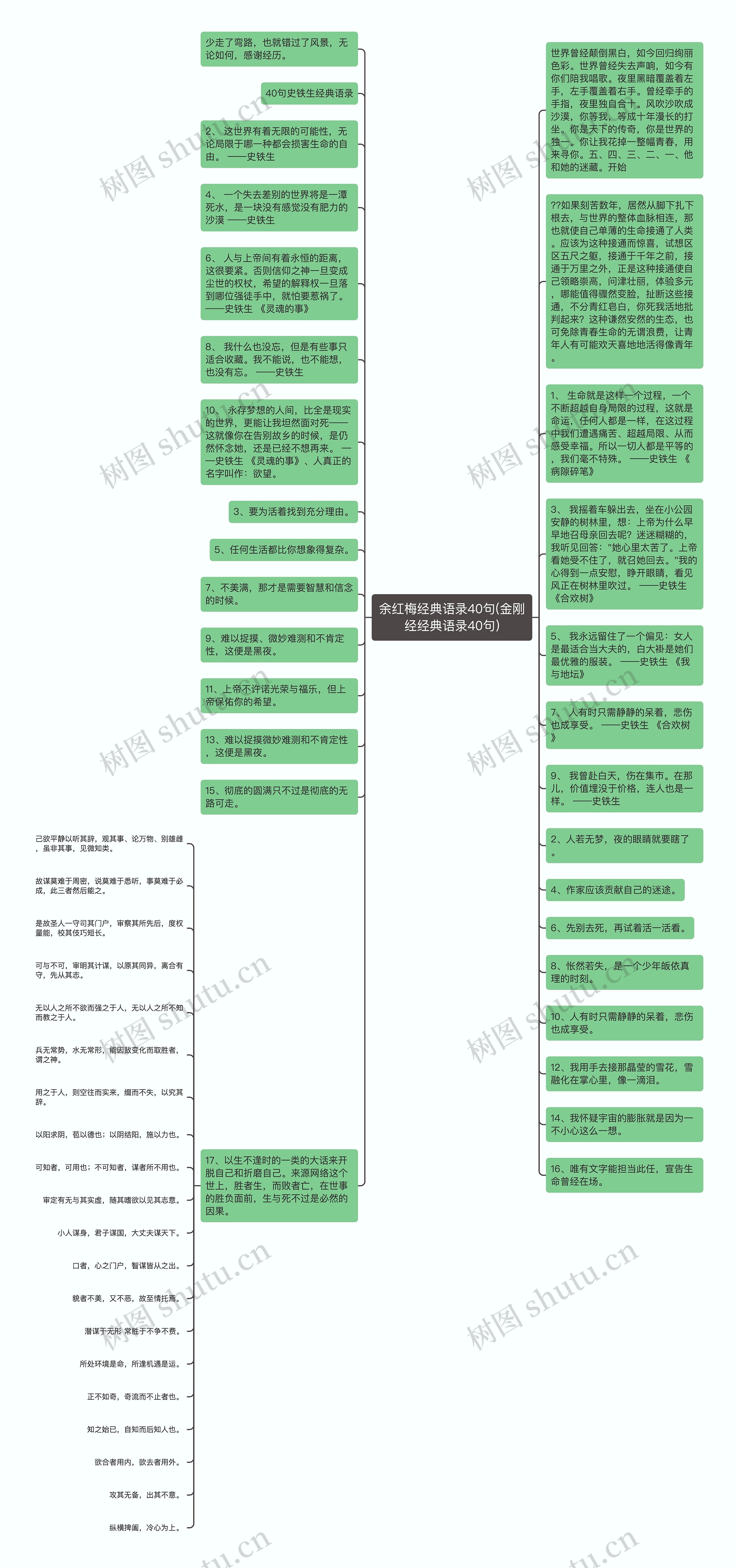 余红梅经典语录40句(金刚经经典语录40句)思维导图