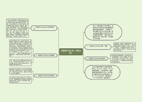 托福词汇这么多，该怎么记？