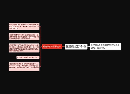 医院保洁工作计划