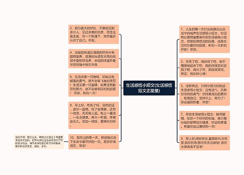 生活感悟小短文(生活感悟短文正能量)